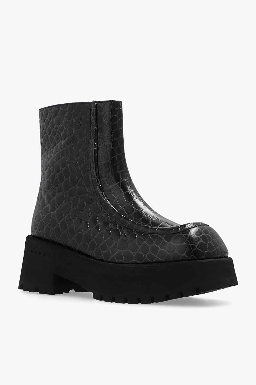 GenesinlifeShops Switzerland - Black Platform ankle boots Marni